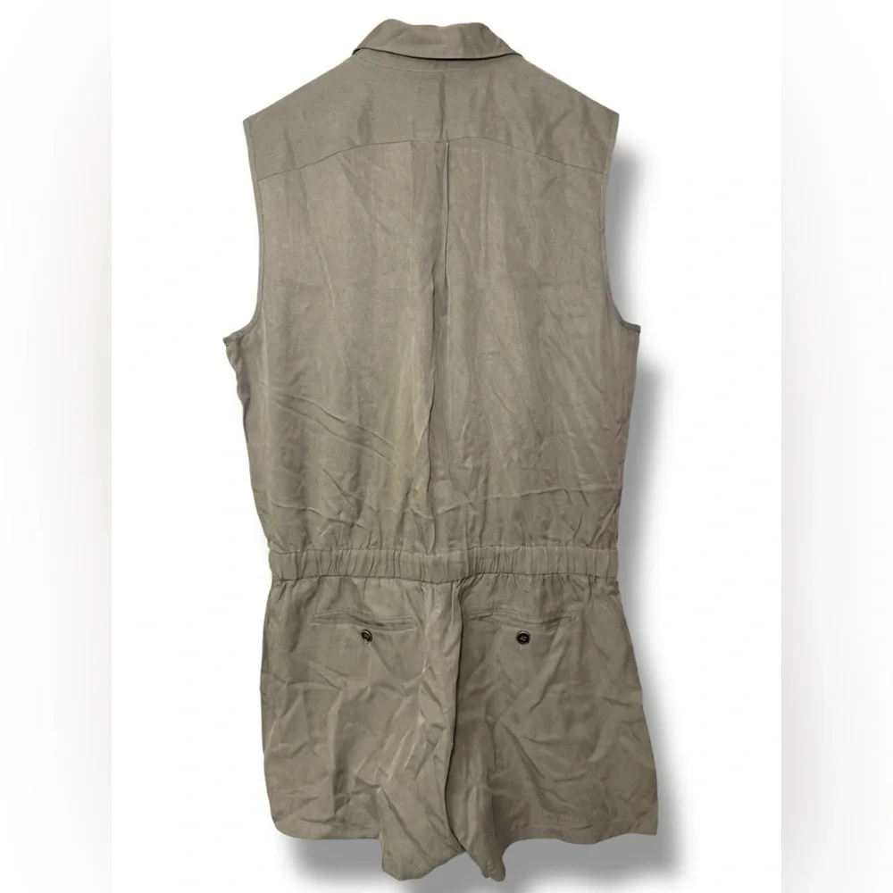 ATM Anthony Thomas Melillo Army Green Utility shorts‎ romper Size L EUC